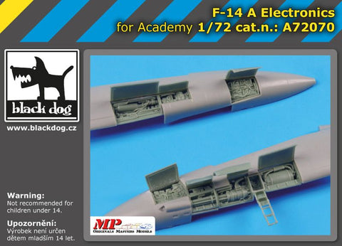 ブラックドッグ A72070 1/72 F-14 A 電子機器 (アカデミー用)