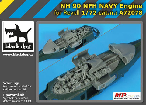 ブラックドッグ A72078 1/72 NH 90 NFH ネイビー エンジン（レベル用）