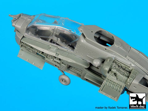 ブラックドッグ A72079 1/72 AH-64 D フロント 電子部品 + エンジン （アカデミー用）