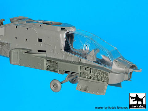 ブラックドッグ A72079 1/72 AH-64 D フロント 電子部品 + エンジン （アカデミー用）
