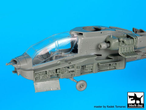 ブラックドッグ A72079 1/72 AH-64 D フロント 電子部品 + エンジン （アカデミー用）