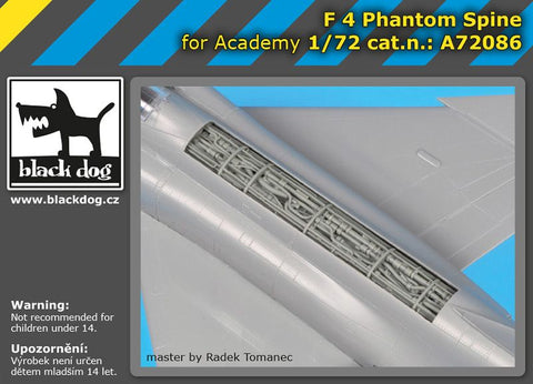ブラックドッグ A72086 1/72 F-4 ファントム 上部 （アカデミー用）