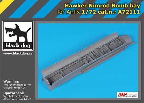 ブラックドッグ A72111 1/72 ホーカー ニムロッド 爆弾倉 （エアフィックス用）