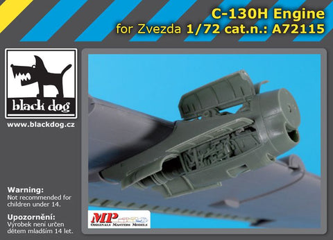 ブラックドッグ A72115 1/72 C-130H ハーキュリー エンジン(ズベズダ用)