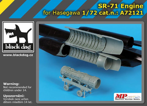 ブラックドッグ A72121 1/72 SR-71 エンジン (ハセガワ用）