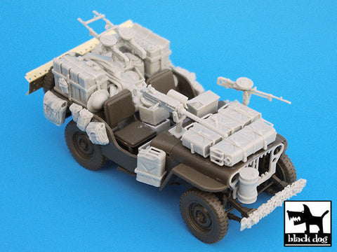 ブラックドッグ T35014 1/35 イギリス SAS ジープアフリカ アクセサリーセット