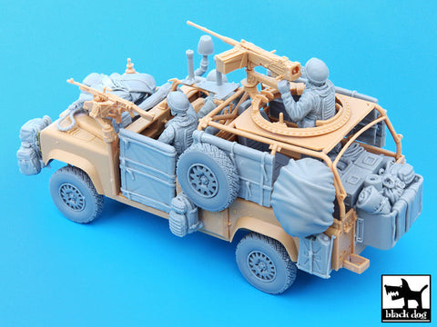 ブラックドッグ T35051 1/35 現用イギリス ランドローバー ウルフ アクセサリーセット フィギュア3体付き