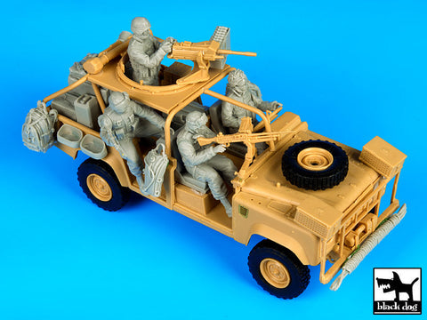 ブラックドッグ T35079 1/35 アメリカ RSOV レンジャー アクセサリーセット クルーフィギュア4体付(ホビーボス)