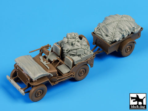 ブラックドッグ T35098 1/35 アメリカ ジープ 空挺隊 降下後 アクセサリーセット(ブロンコ)