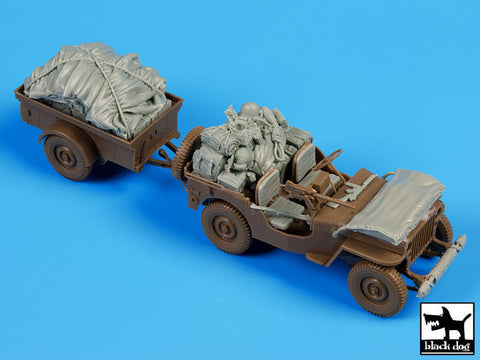 ブラックドッグ T35098 1/35 アメリカ ジープ 空挺隊 降下後 アクセサリーセット(ブロンコ)