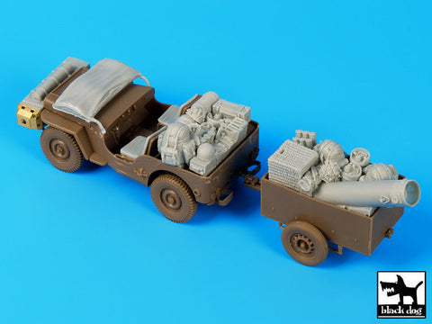 ブラックドッグ T35111 1/35 イギリス ジープ 空挺隊 降下後 アクセサリーセット(ブロンコ)