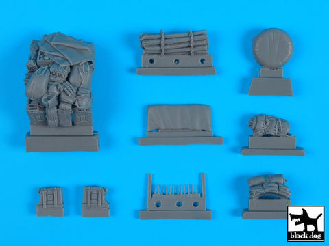 ブラックドッグ T35219 1/35 キューベルワーゲン アフリカ軍団 アクセサリーセット