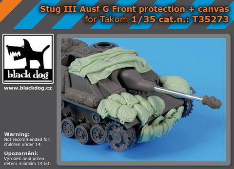 ブラックドッグ T35273 1/35 III号突撃砲 G型 サンドバッグアーマー・キャンバス (タコム用)