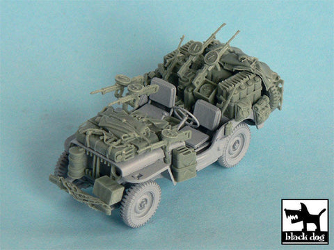 ブラックドッグ T48043 1/48 イギリス SASジープ 北アフリカ 1942年 アクセサリーセット