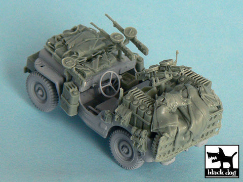 ブラックドッグ T48043 1/48 イギリス SASジープ 北アフリカ 1942年 アクセサリーセット