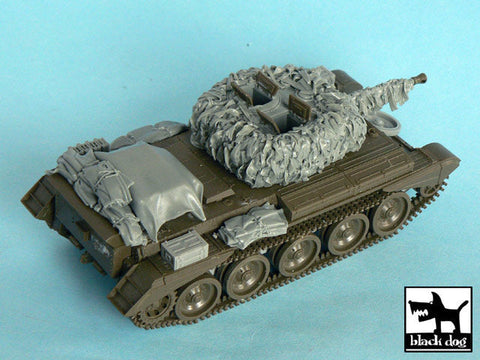 ブラックドッグ T48047 1/48 イギリス クロムウェル戦車 麻布テープ・カモフラージュネット