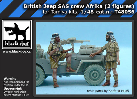 ブラックドッグ T48056 1/48 イギリス SASジープクルー アフリカ（2体入）