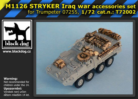 ブラックドッグ T72002 1/72 M1126 ストライカー イラク戦争 （ トランぺッター 07255用, 7 レジンパーツ）