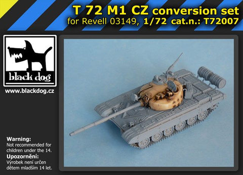 ブラックドッグ T72007 1/72 T72 M1 CZ （ レベル 03149用，1 レジンパーツ）