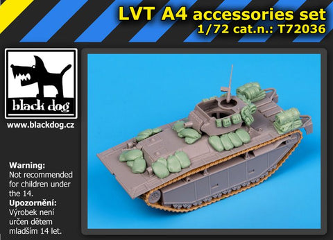 ブラックドッグ T72036 1/72 LVT A4 アクセサリーセット （ ドラゴン用）