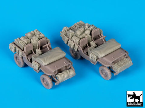 ブラックドッグ T72082 1/72 アメリカ軍 ジープ アクセサリーセット （ ドラゴン用）