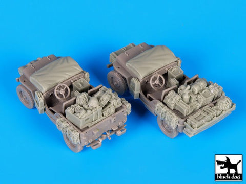 ブラックドッグ T72082 1/72 アメリカ軍 ジープ アクセサリーセット （ ドラゴン用）