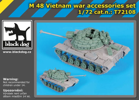 ブラックドッグ T72108 1/72 M 48 ベトナム戦争 アクセサリーセット （ イタレリ用）