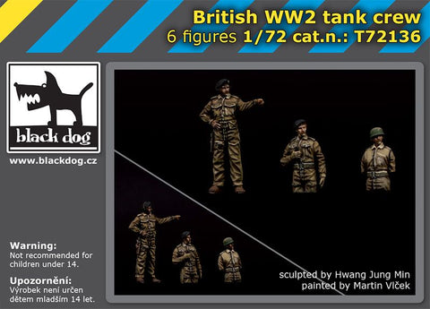 ブラックドッグ T72136 1/72 イギリス WW II 戦車 クルー （汎用）