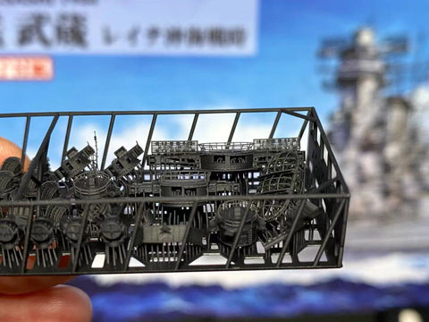 バンカースタジオ IJN70110A 1/700 WWII日本海軍 戦艦 武蔵 ディティールアップセット A 1944年 レイテ沖海戦 バリューパック(ピットロードW201用)