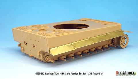 DEFモデル DE35012 1/35 タイガーI サイドスカートセット(アカデミー/タミヤ/ズベズダ用)