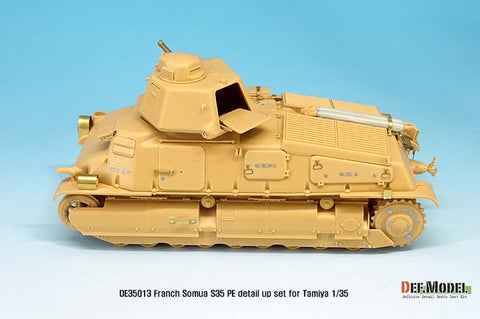 DEFモデル DE35013 1/35 WWII フランス ソミュア S35 ベーシックエッチングパーツセット (タミヤ用)