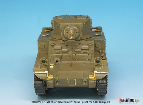 DEFモデル DE35022 1/35 アメリカ M3 スチュアート 後期型 ベーシックエッチングパーツセット (タミヤ/ アカデミー用)