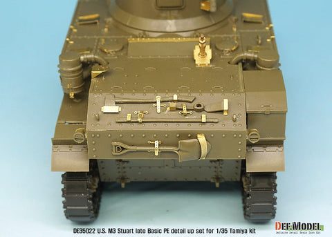 DEFモデル DE35022 1/35 アメリカ M3 スチュアート 後期型 ベーシックエッチングパーツセット (タミヤ/ アカデミー用)