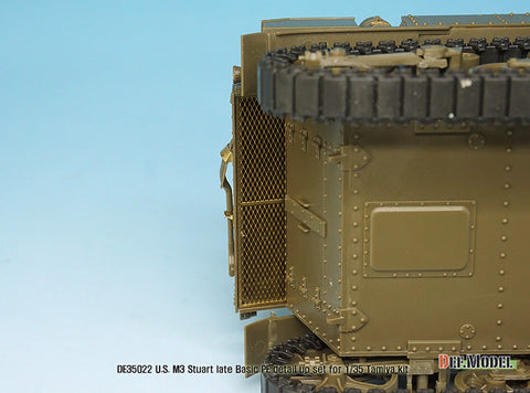 DEFモデル DE35022 1/35 アメリカ M3 スチュアート 後期型 ベーシックエッチングパーツセット (タミヤ/ アカデミー用)