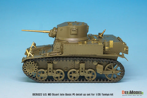 DEFモデル DE35022 1/35 アメリカ M3 スチュアート 後期型 ベーシックエッチングパーツセット (タミヤ/ アカデミー用)