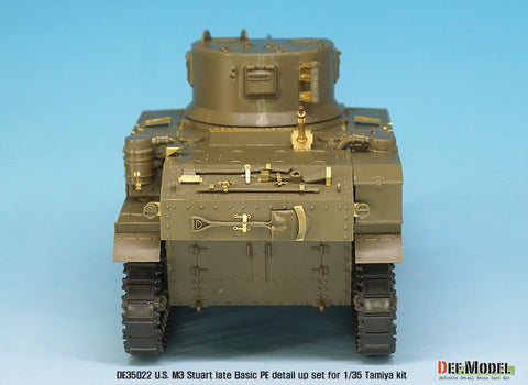 DEFモデル DE35022 1/35 アメリカ M3 スチュアート 後期型 ベーシックエッチングパーツセット (タミヤ/ アカデミー用)