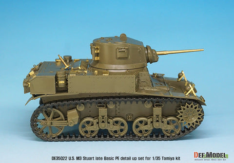 DEFモデル DE35022 1/35 アメリカ M3 スチュアート 後期型 ベーシックエッチングパーツセット (タミヤ/ アカデミー用)