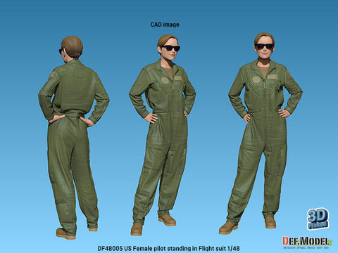 DEFモデル DF48005 1/48 アメリカ A-10C 女性パイロット フライトスーツ