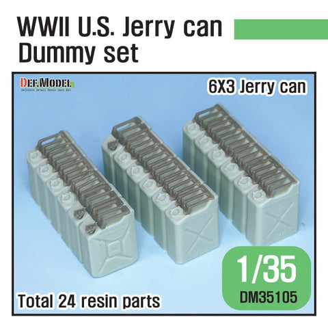 DEFモデル DM35105 1/35 WWII アメリカ ジェリカン ダミーセット(ジープトレーラー用)