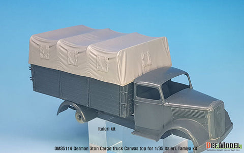 DEFモデル DM35114 1/35 ドイツ オペル ブリッツ用キャンバストップセット(イタレリ/ タミヤ用)