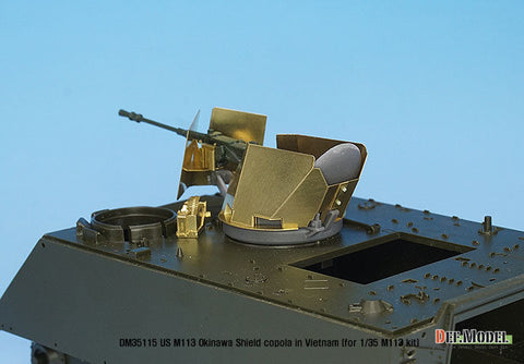 DEFモデル DM35115 1/35 アメリカ M113用 Okinawaシールドキューポラセット(各社対応)