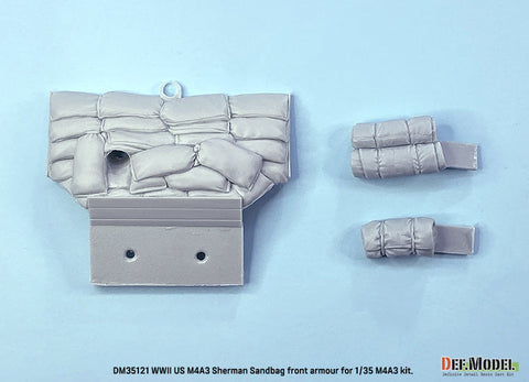 DEFモデル DM35121 1/35 WWII アメリカ M4 A2/A3 シャーマン サンドバッグフロントアーマー (各社対応)