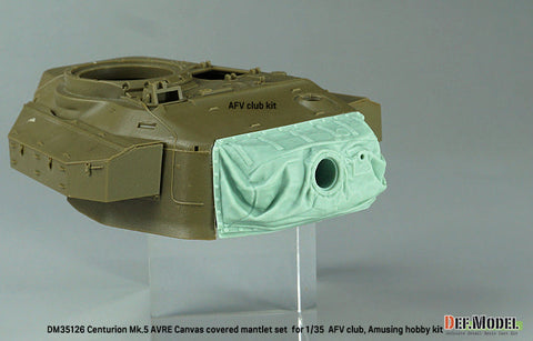 DEFモデル DM35126 1/35 センチュリオン Mk.5 AVRE用キャンバスカバー付防盾セット(AFVクラブ/ アミュージングホビー用)