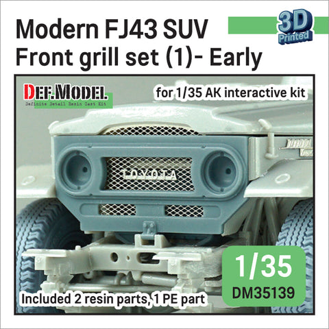 DEFモデル DM35139 1/35 FJ43 ランドクルーザー グリルセット(1用) 初期型 (AKインタラクティブ用)