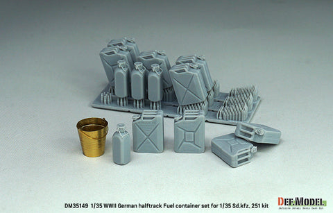 DEFモデル DM35149 1/35 WWII ドイツ Sd.Kfz.251C/D型 燃料用ジェリカンラックセット (アカデミー/ ドラゴン/ AFVクラブ用)