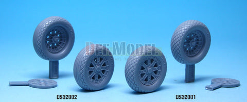 DEFモデル DS32001 1/32 F4U コルセア 自重変形メインタイヤ 1(タミヤ用)