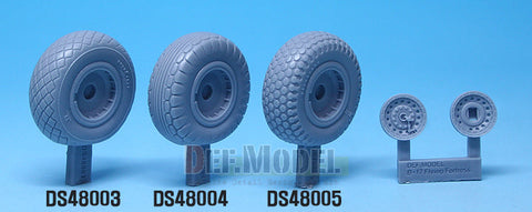 DEFモデル DS48003 1/48 B-17F/G フライングフォートレス 自重変形タイヤ 1 (レベル用)