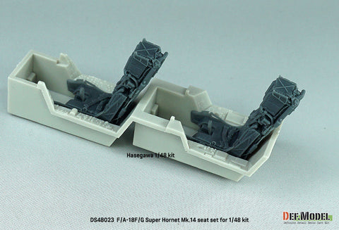 DEFモデル DS48023 1/48 F/A-18F スーパーホーネット、EA-18G グラウラー Mk.14イジェクションシート 複座 (モンモデル/ハセガワ 他キット用)