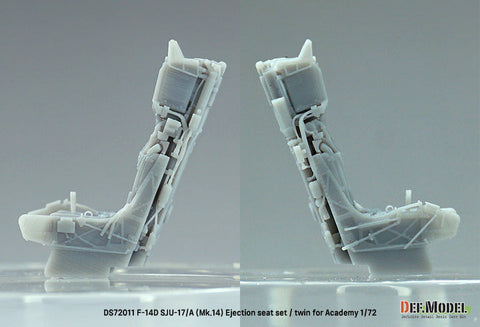 DEFモデル DS72011 1/72 F-14D トムキャット SJU-17/A (Mk.14) イジェクションシート (アカデミー用)