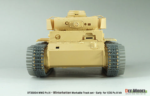 DEFモデル DT35004 1/35 WWII ドイツ III号戦車用 40cm可動履帯セット 冬季用ヴィンターケッテ (各社対応)